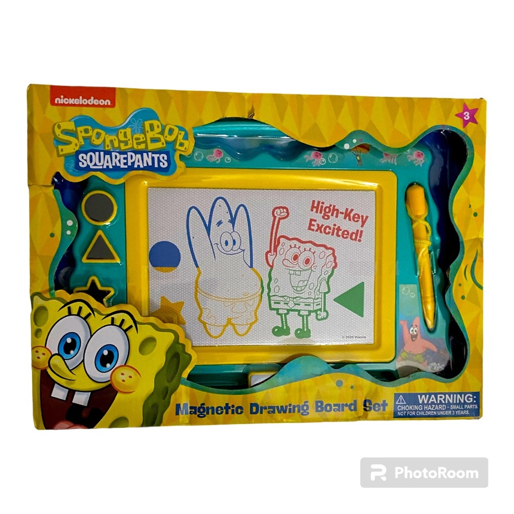 Spongebob Squarepants Magnetic Drawing Board Toy New in Box - See Description